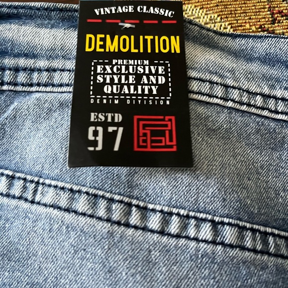 Demolition Jeans NWT 38X30 - Picture 6 of 12